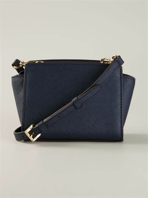 michael kors selma specchio blue small crossbody bag|Michael Kors Selma Bags & Handbags for Women .